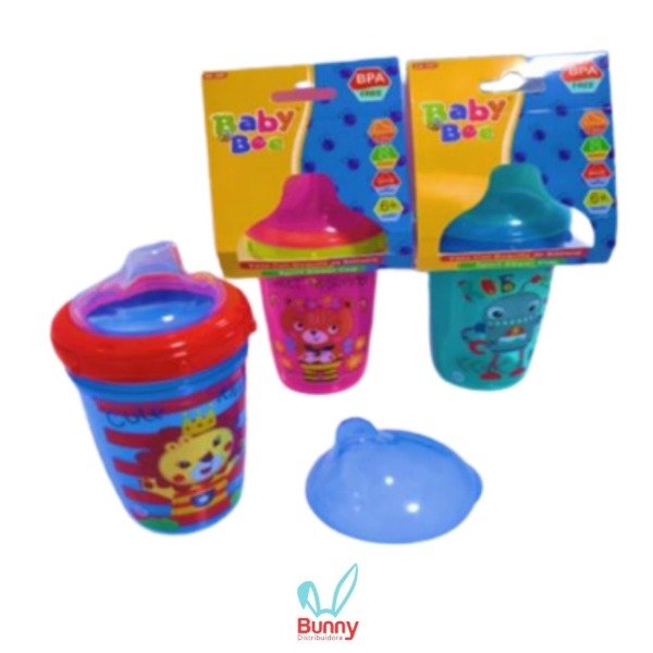 Producto - BB-3001 VASO DE 230ML. CON TAPA/BOQUILLA DE SILICONA