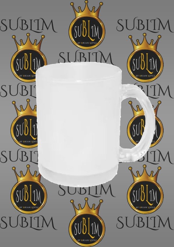 Producto - TAZAS DE VIDRIO ESMERILADO SUBLIMABLES