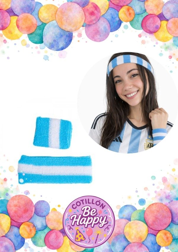 Producto - SET DE ARGENTINA VINCHA Y MUÑEQUERA