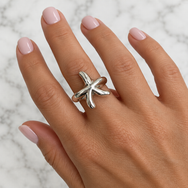 Producto - Anillo Estrella de Mar plata 925