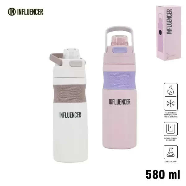 Producto - BOTELLA TERMICA AC INOX INFLUENCER 580 ML 68.X1602 - 0