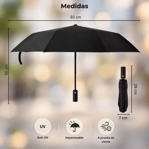 Producto - PARAGUAS AUTOMÁTICO UV CON FUNDA - 2
