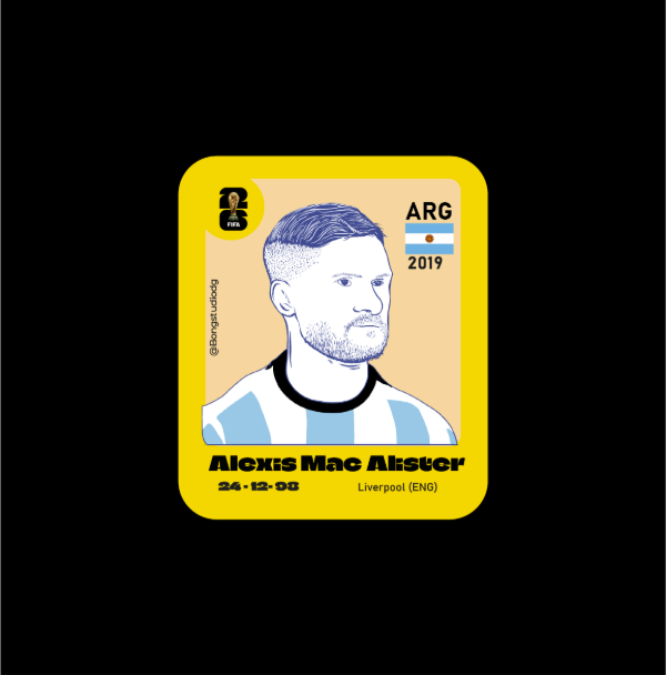 Producto - Figurita Alexis Mac Alister Mundial 26