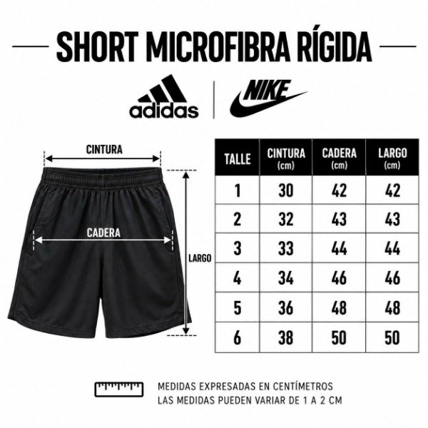 Producto - Short Negro Microfibra rígida - 2