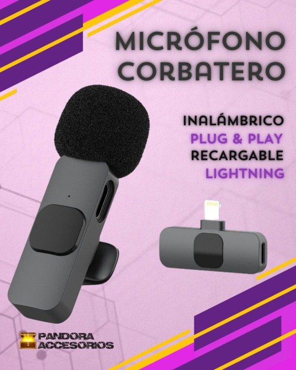 Producto - Micrófono Corbatero ficha Lightning
