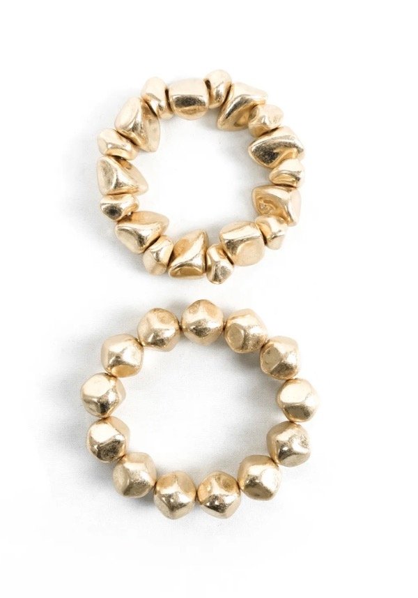 Producto - PACK 2 PULSERAS PIEDRAS IRREGULARES ( 2 colores) - 2