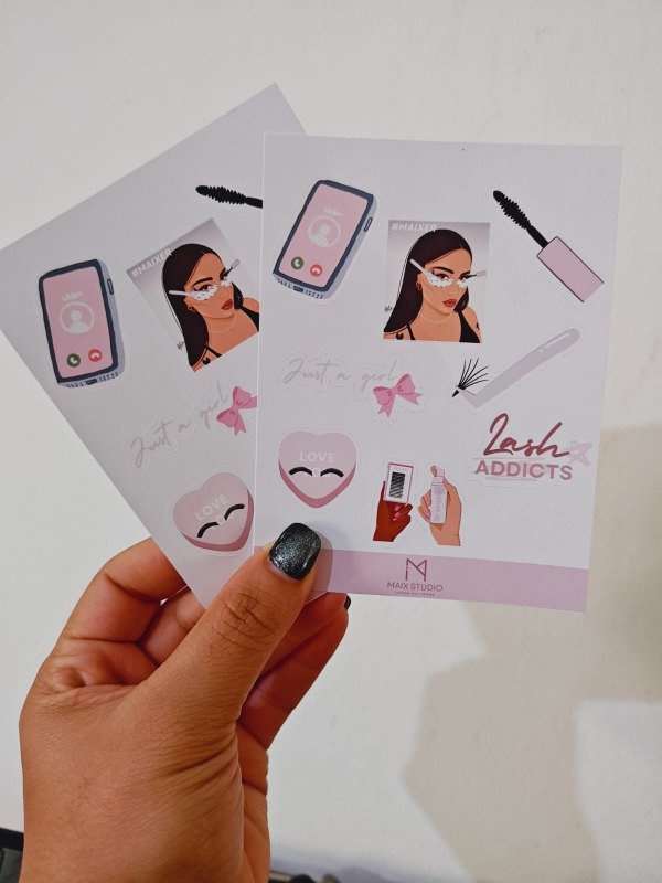 Producto - Mini plancha de stickers con tu logo 11x9cm