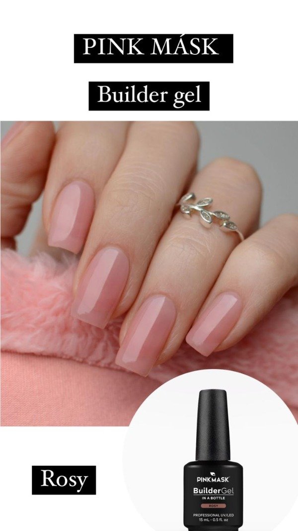 Producto - Builder gel in a bottle color Rosy - Pink Mask
