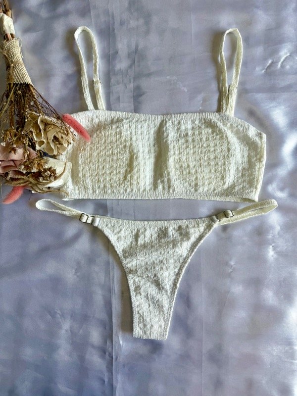 Producto - Bikini top de bambula blanca