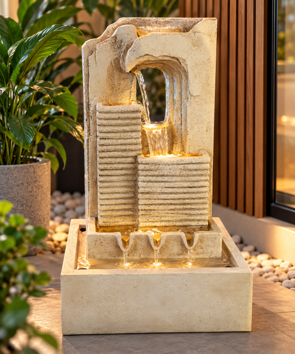 Producto - Fuente de agua tres caídas 48 cm