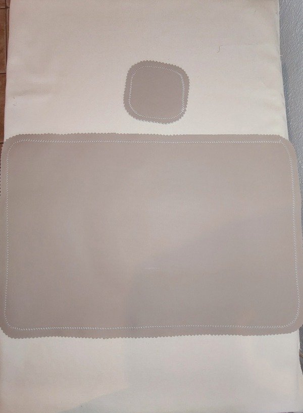 Producto - Individuales bristol x 4 doble Rústico exterior 30x45 + posavasos capuchino - 0