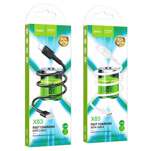 Producto - HOCO - X83 Cable Lighting - iPhone (1M) - 0
