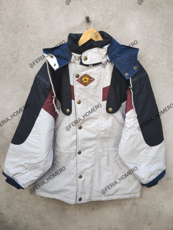 Producto - Camperón combinado gris claro. (NUEVO)