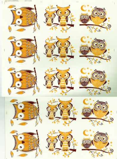 Producto - Lechuzas amarillo