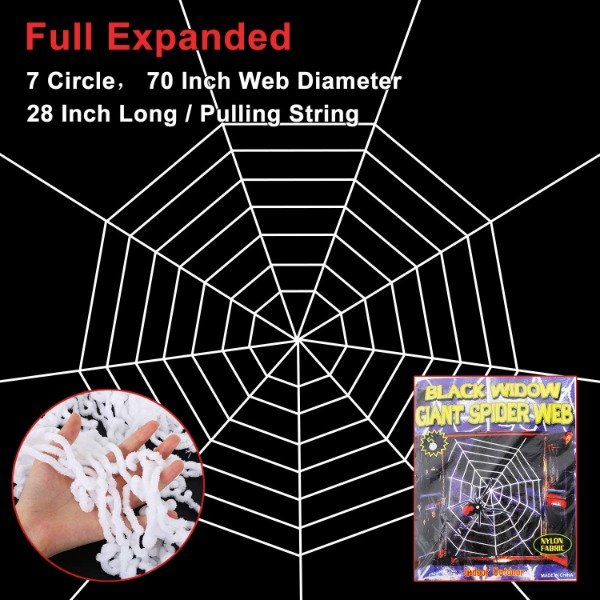 Producto - Telaraña Artificial Redonda 2,8mts - 0