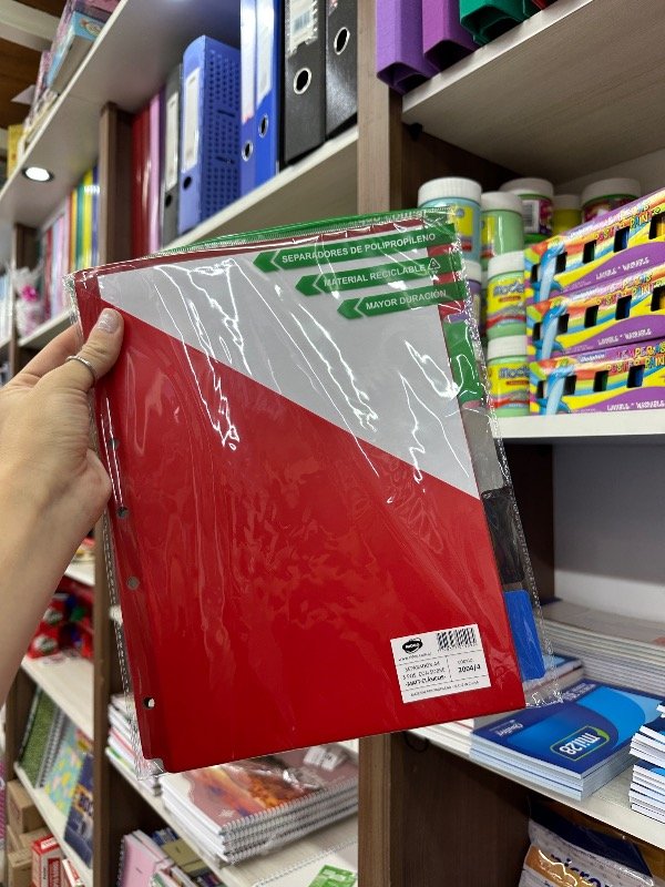 Producto - Separadores A4 5 posiciones CON SOBRE CLASICOS