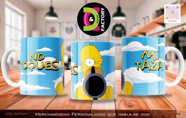 Producto - Taza - Serie de TV - Los Simpsons - TZ-RT-BL-11OZ-261-TVS-SMP