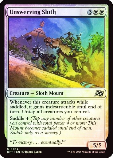 Producto - Unswerving Sloth Foil  Aetherdrift