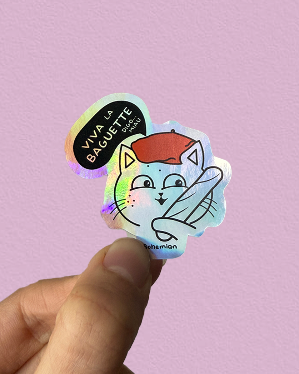 Producto - VIVA LA BAGUETTE HOLO - Sticker Individual Random