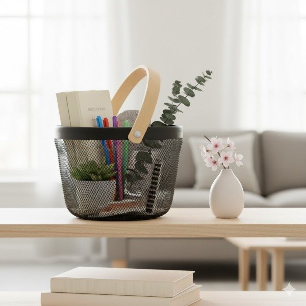 Producto - Cesto Organizador Redondo 26X18CM