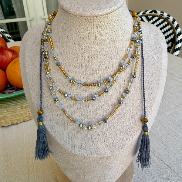 Producto - Choker Bali gris