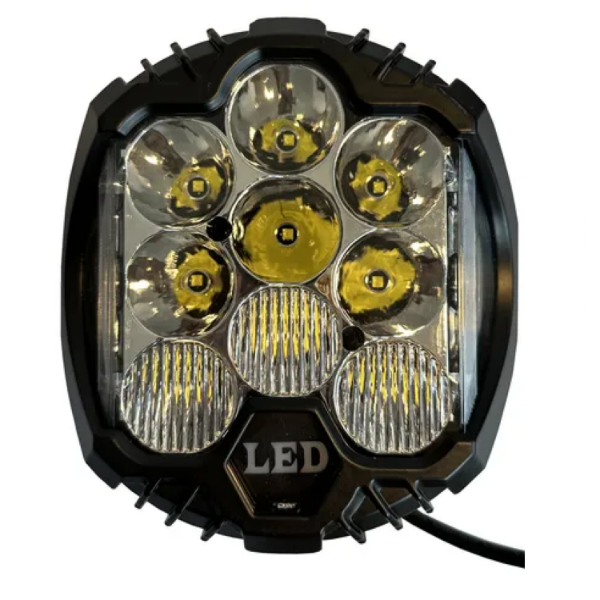 Producto - FARO LED 7 PULGADAS. 9 LED + DRL AMBAR. 45W ALTA Y BAJA PREMIUM IAL-45RAB7