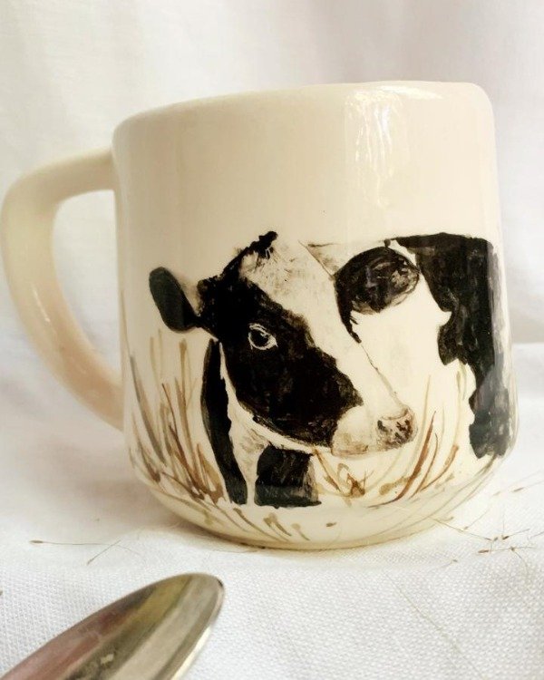 Producto - Taza grande con una vaca holando