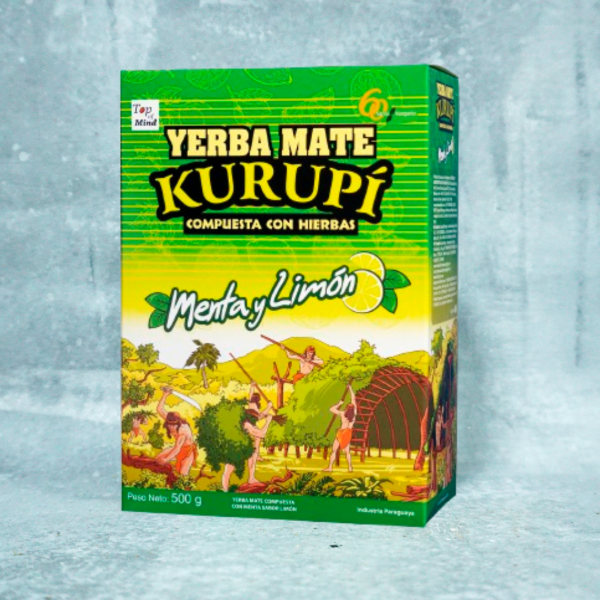 Producto - YERBA KURUPI MENTA Y LIMON 500 GR