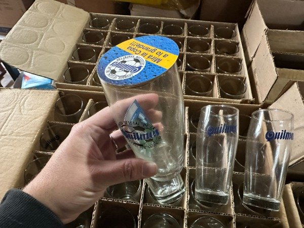 Producto - VASOS ALTOS DE QUILMES 16cm. PRECIO POR CADA UNO. LEER DESCRIPCION #11763