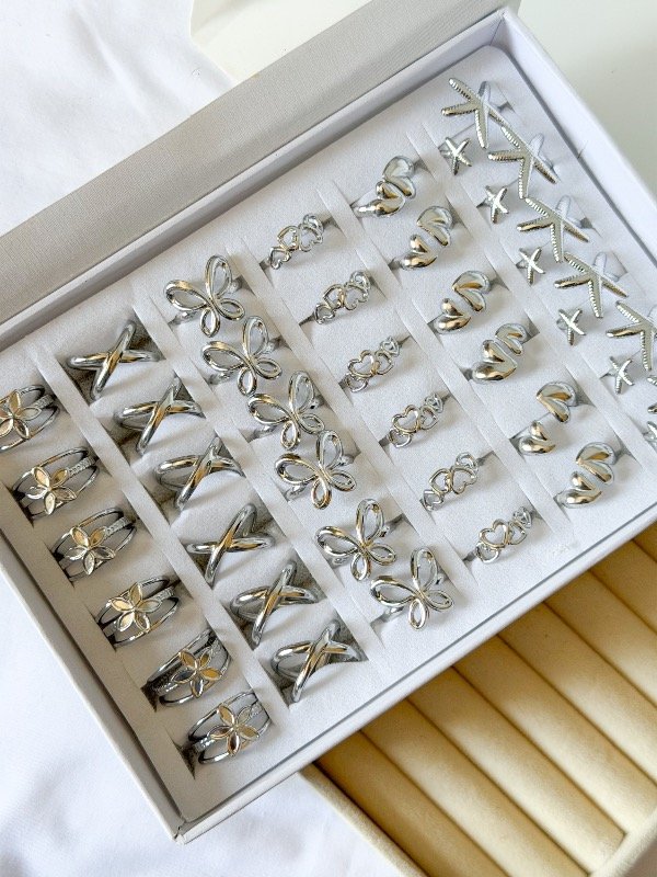 Producto - Anillos varios-acero blanco-elegir modelo
