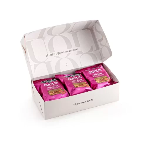 Producto - ALFAJOR PREMIUM GUOLIS X6UN (Extra blend, Negro intenso, Blanco intenso)