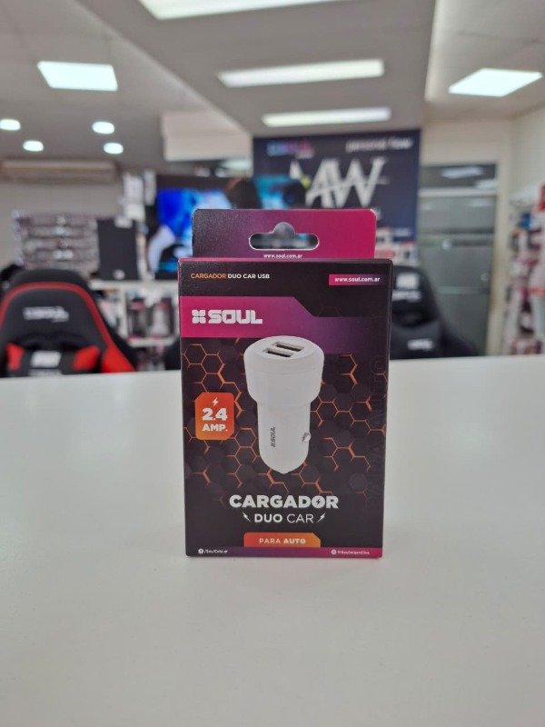 Producto - Cargador de Auto USB x2 2.4A Soul CA-USB2BL