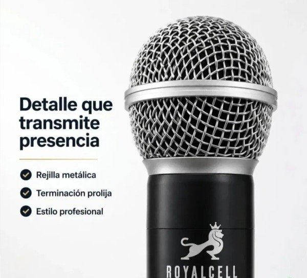 Producto - Micrófono Inalámbrico x2 Recargables - 1
