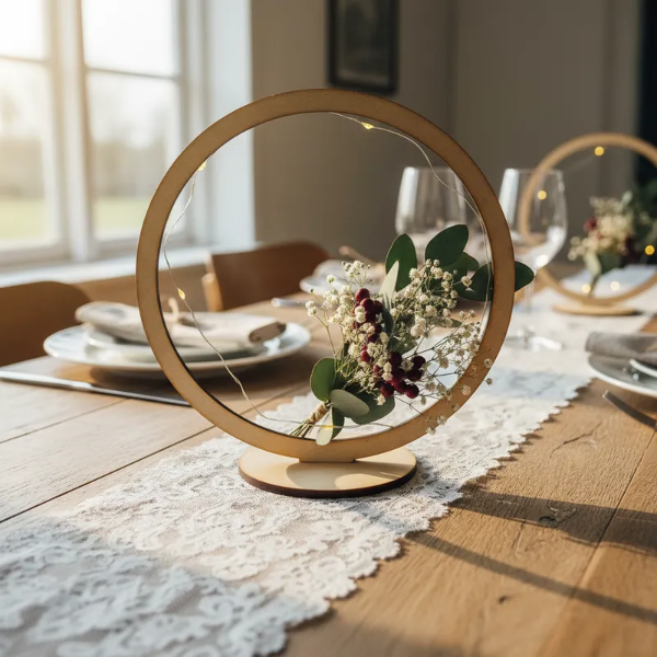 Producto - PACK POR 10 - ARO CON BASE P/ CENTRO DE MESA