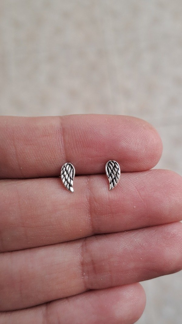 Producto - Aros de Plata Alitas Chiquitas (por par)