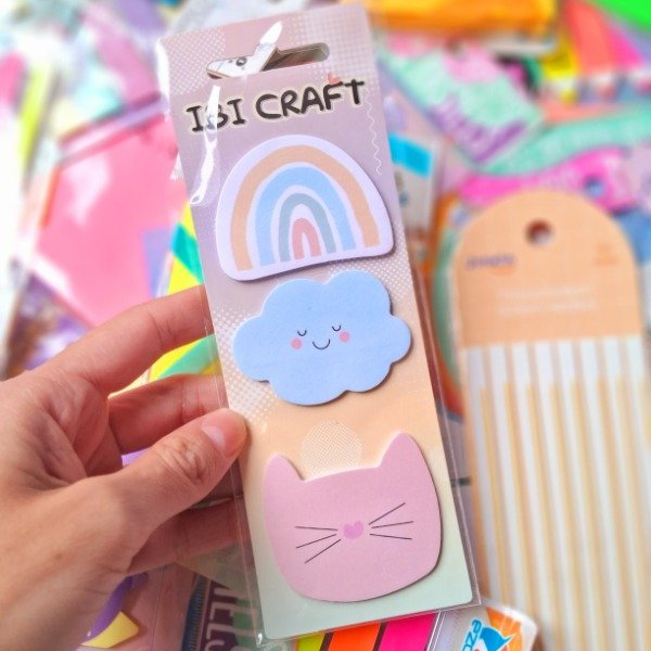 Producto - Set De Notas Adhesivas "Rainbow" - Ibi Craft