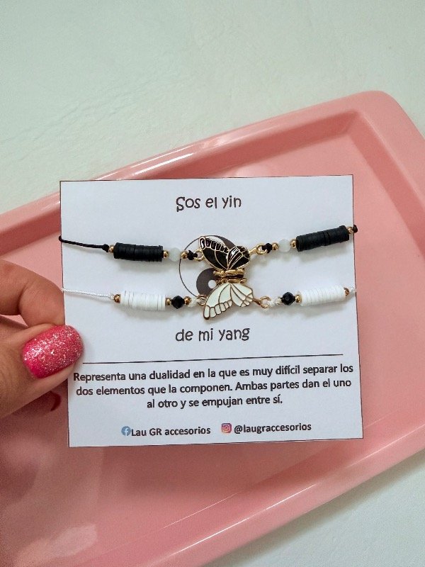 Producto - Pulseras para compartir mariposa