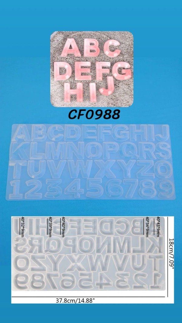 Producto - LETRAS GRANDES FACETADAS - CF0988