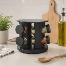 Producto - ESPECIERO REDONDO GIRATORIO 6 FRASCOS VIDRIO PVC - 0