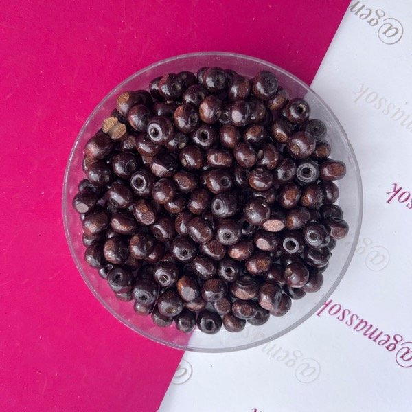 Producto - Bolitas madera oscura 5mm