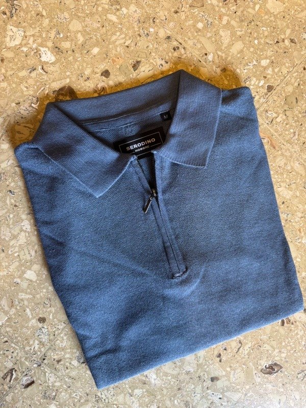 Producto - Choma liviana medio cierre azul claro