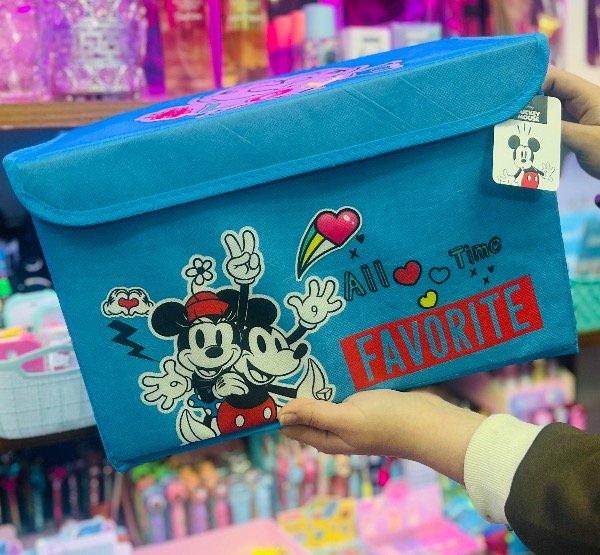 Producto - Organizador de tela plegable Minnie y Mickey con licencia original - 0