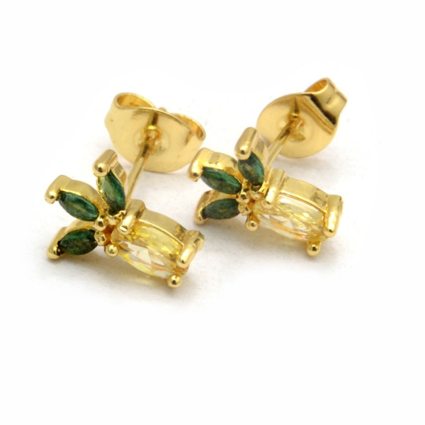 Producto - aros Ananá (dorados)