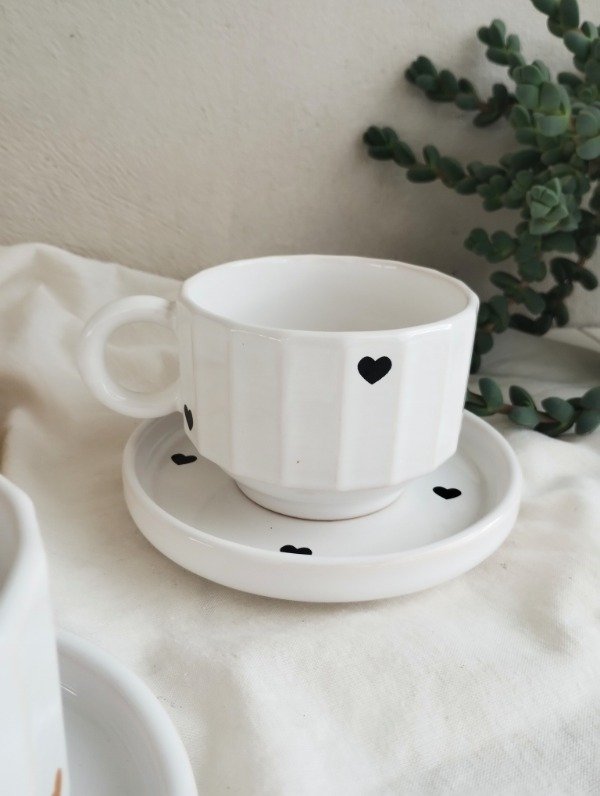 Producto - Set Corazón taza XL + plato - 4