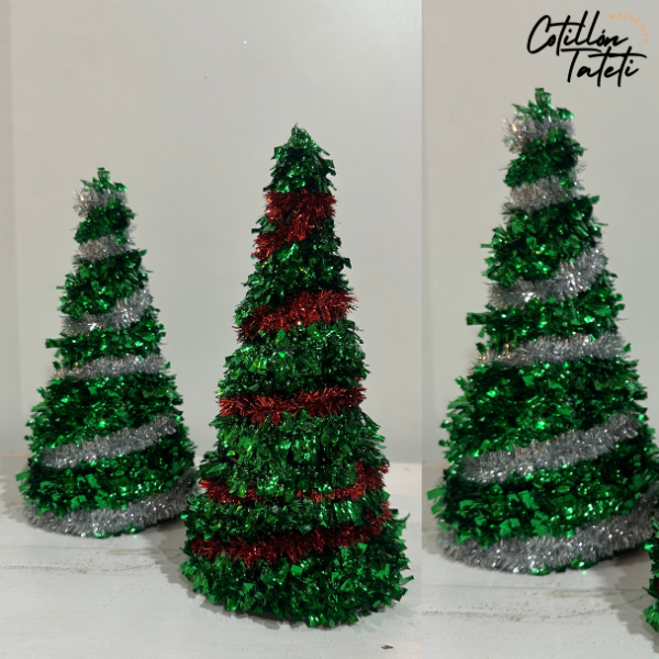 Producto - ARBOLITO BICOLOR TINSEL - 25 cm