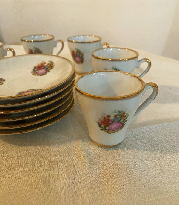 Producto - Juego De Pocillos De Café De Porcelana Chinos Escena