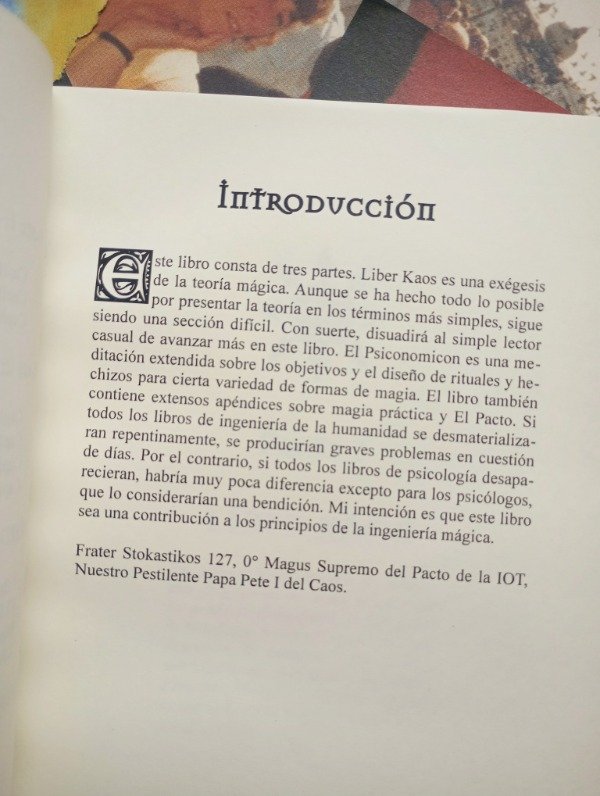 Producto - LIBER KAOS de Peter J. Carroll - 2