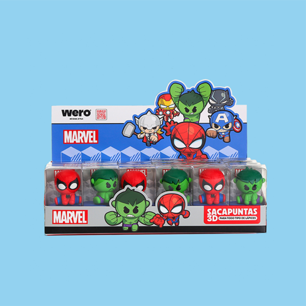 Producto - WERO 26 SACAPUNTAS 3D MARVEL - 2