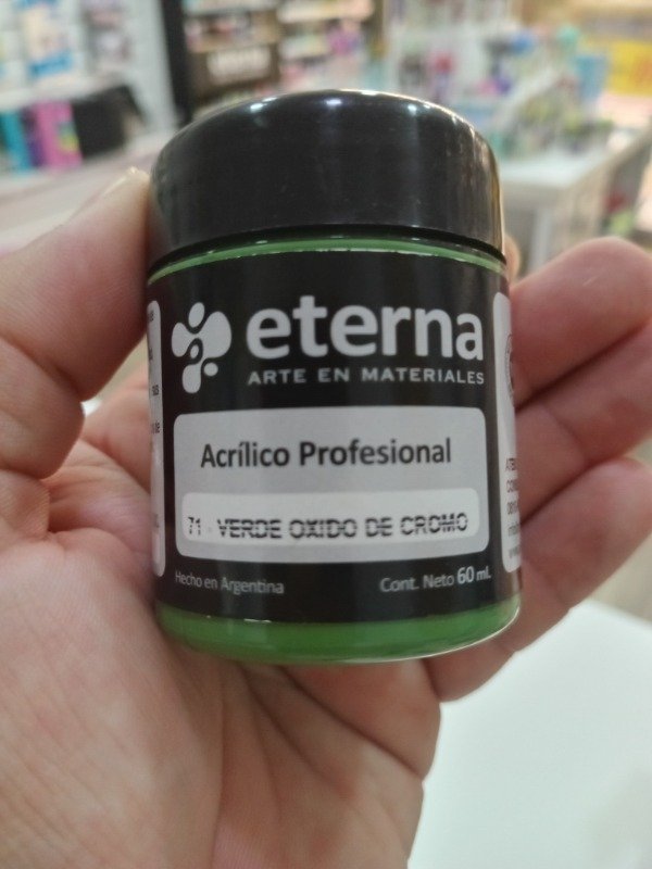 Producto - Acrilico profesional verde cromo