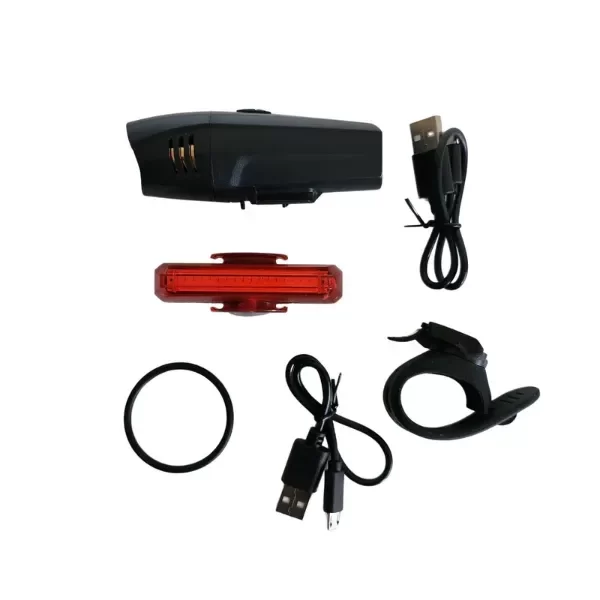 Producto - Set de luces Frontal y trasera JY7117-6102T (SBK)